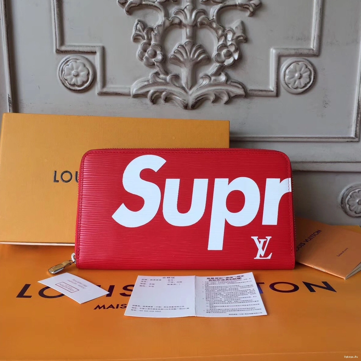 wallet Vuitton supreme Zip Louis 0423